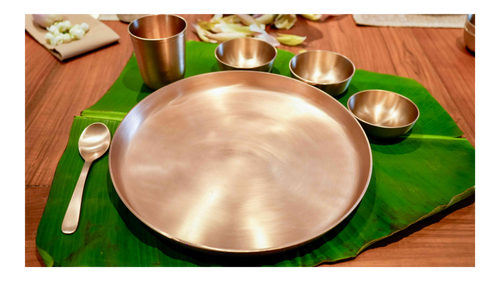 Everday Premium Kansa(Bronze) Thali set - 11inches