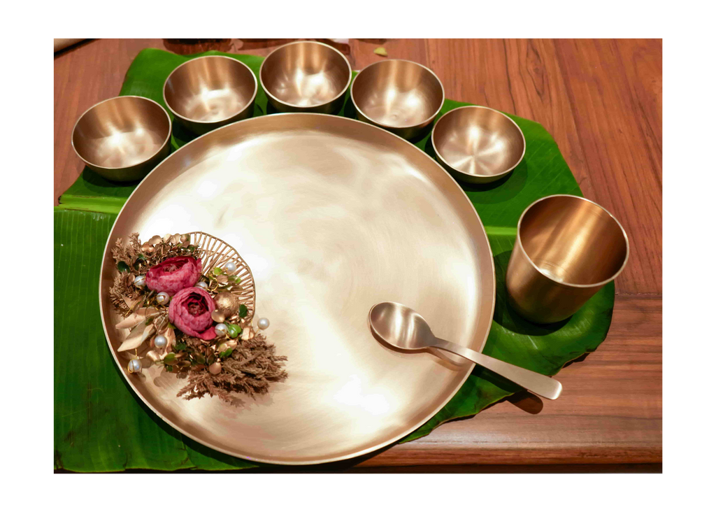 Maharaja Premium Kansa(Bronze) Thali set