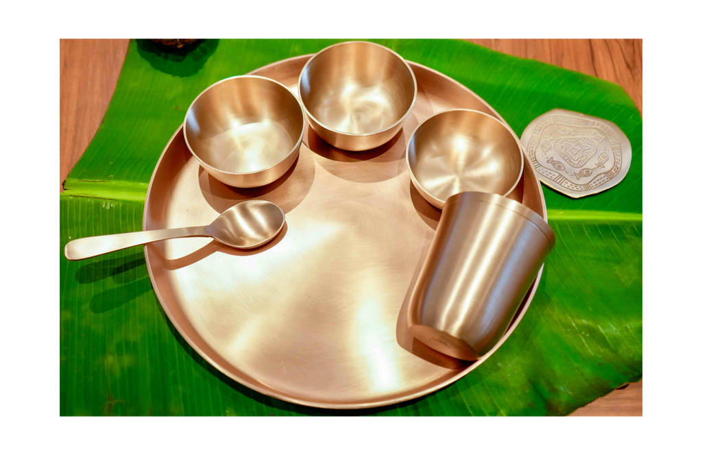 Everday Premium Kansa(Bronze) Thali set - 11inches