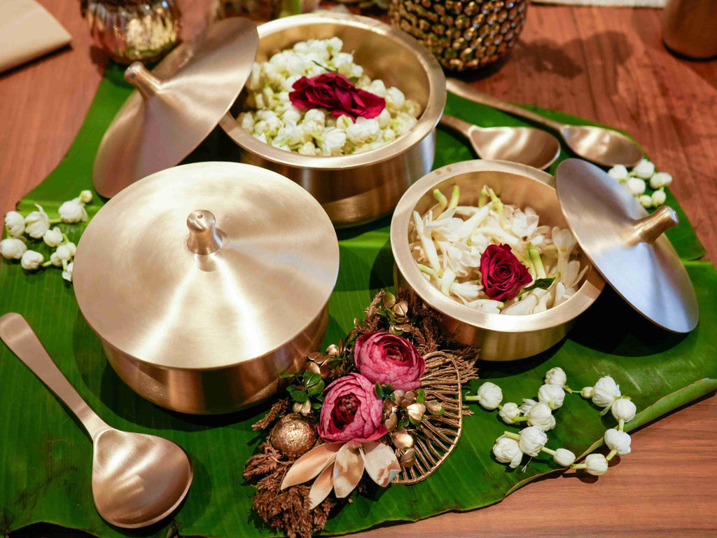 Pure Kansa(Bronze) Serving Bowl set
