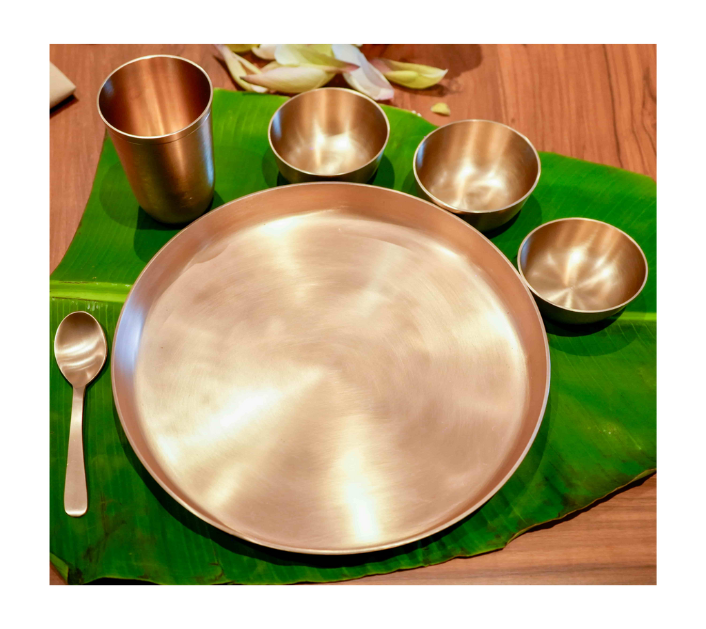 Everday Premium Kansa(Bronze) Thali set - 11inches