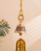 Pure Brass Elephant Meenakari Hanging bell