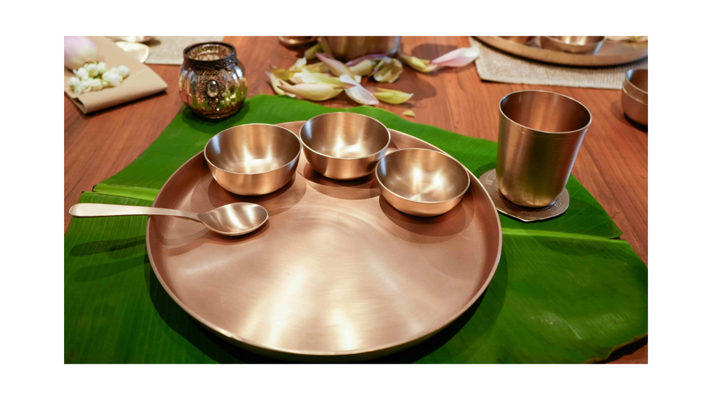 Everday Premium Kansa(Bronze) Thali set - 11inches