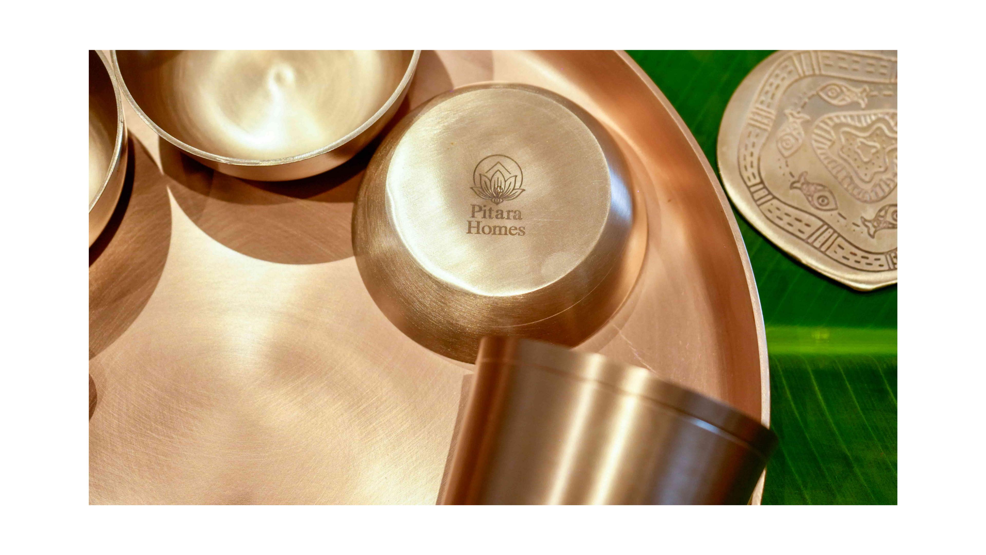 Everday Premium Kansa(Bronze) Thali set - 11inches