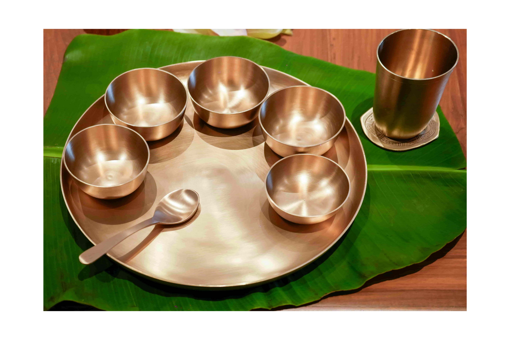 Maharaja Premium Kansa(Bronze) Thali set