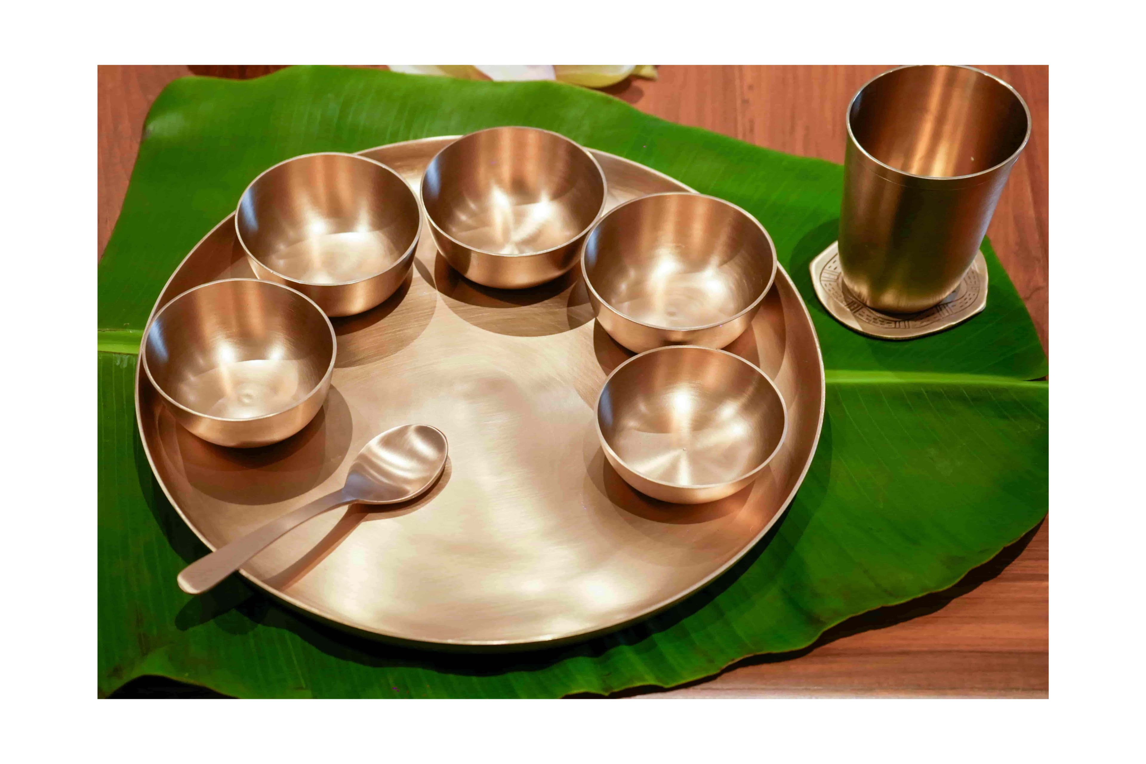 Maharaja Premium Kansa(Bronze) Thali set
