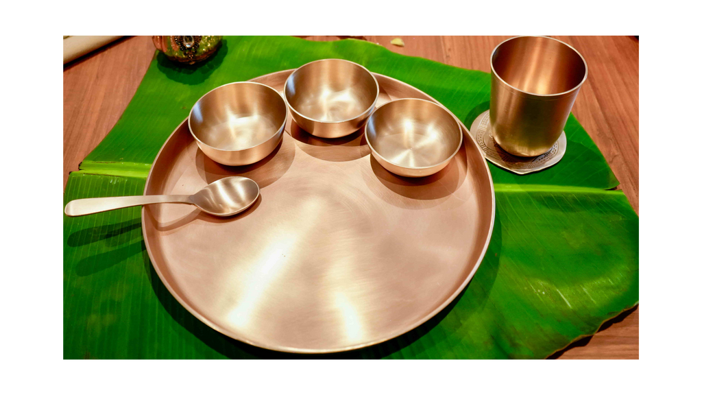 Everday Premium Kansa(Bronze) Thali set - 11inches