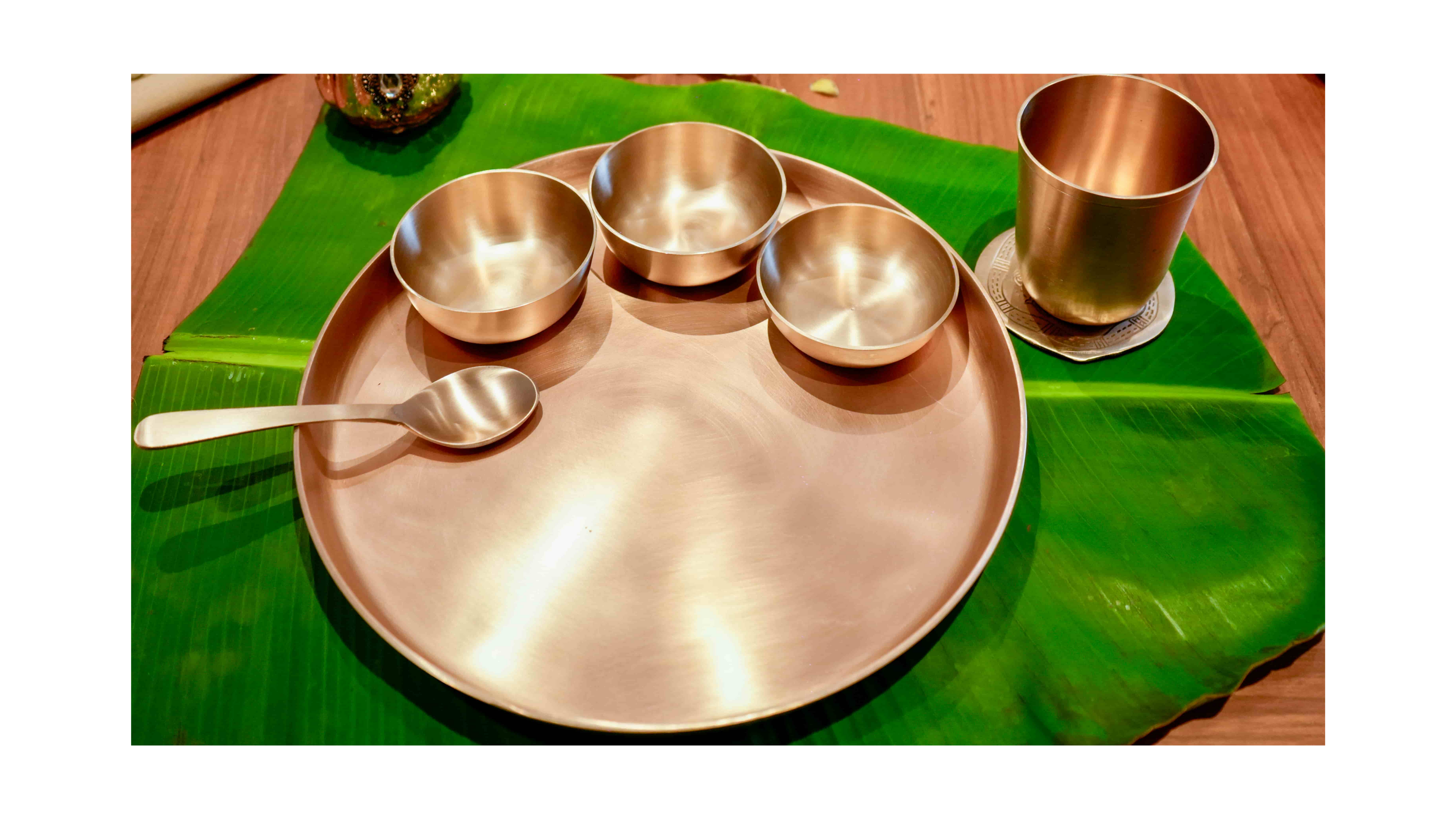 Everday Premium Kansa(Bronze) Thali set - 11inches