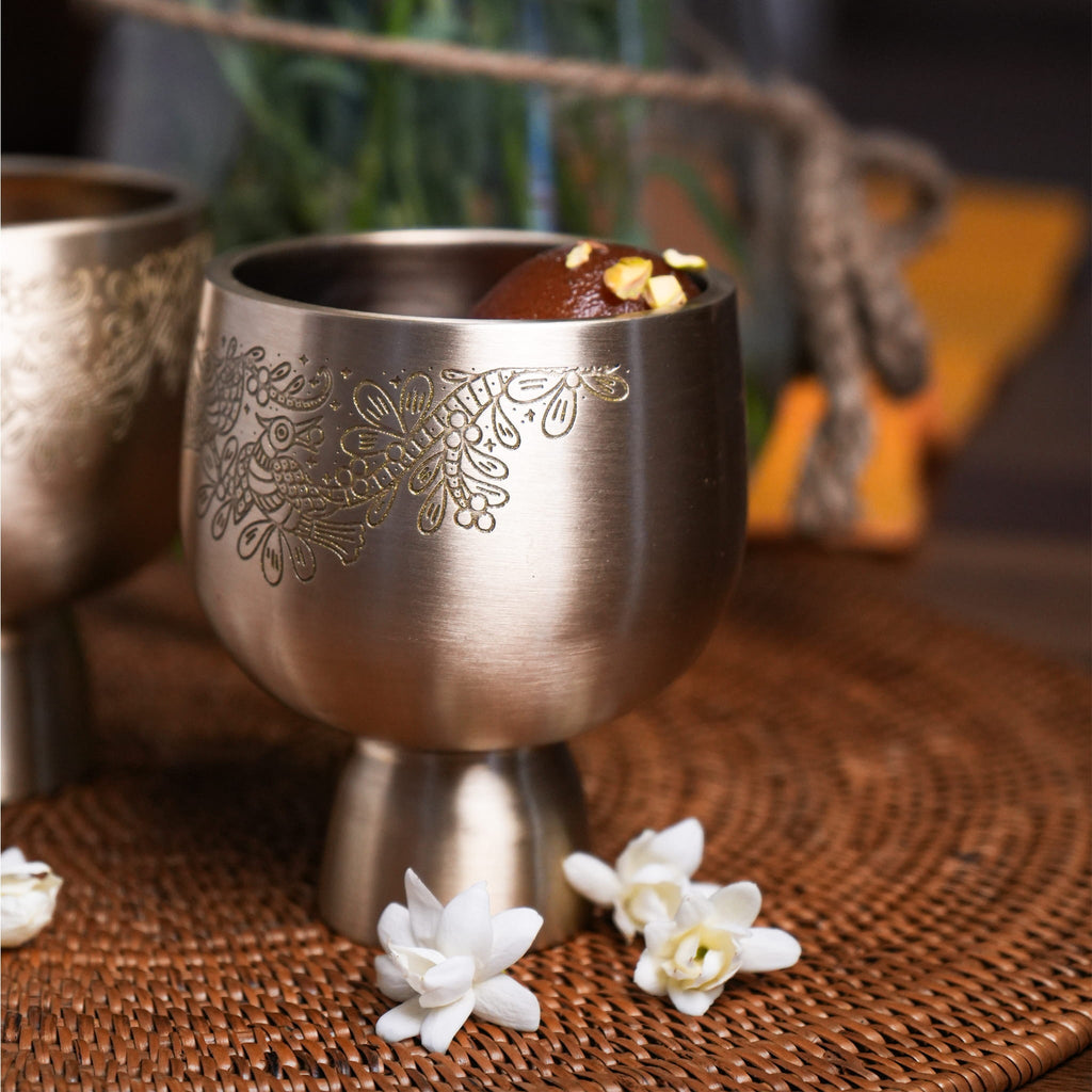Raat Ki Daawat Brass Dessert Bowl