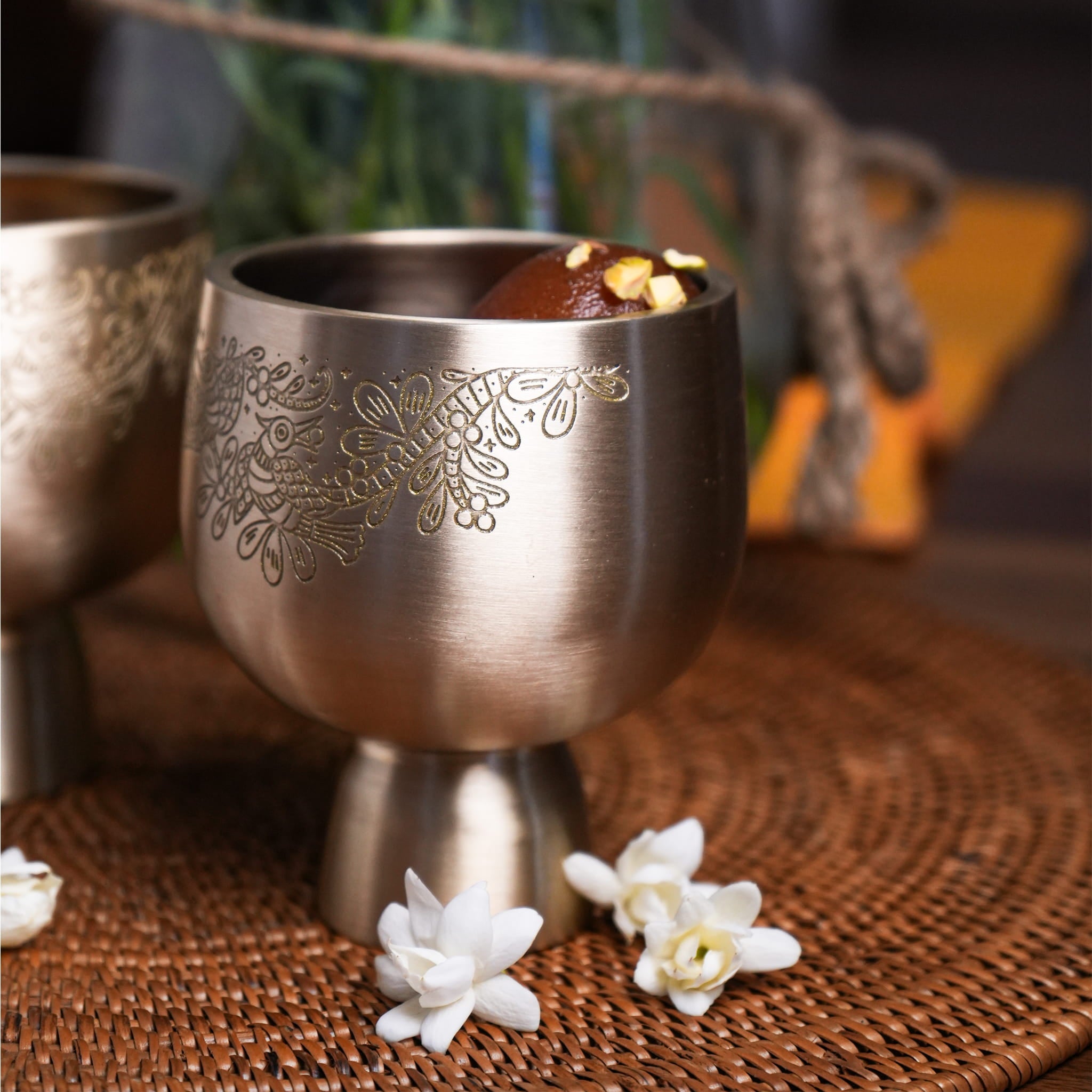 Raat Ki Daawat Brass Dessert Bowl