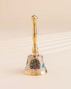 Pure Brass Peacock Meenakari Hand bell