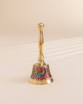 Pure Brass Peacock Meenakari Hand bell