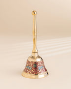 Pure Brass Peacock Meenakari Hand bell