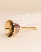 Pure Brass Peacock Meenakari Hand bell