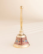 Pure Brass Peacock Meenakari Large Hand bell