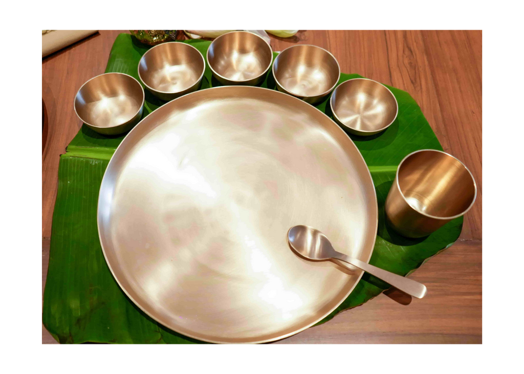 Maharaja Premium Kansa(Bronze) Thali set