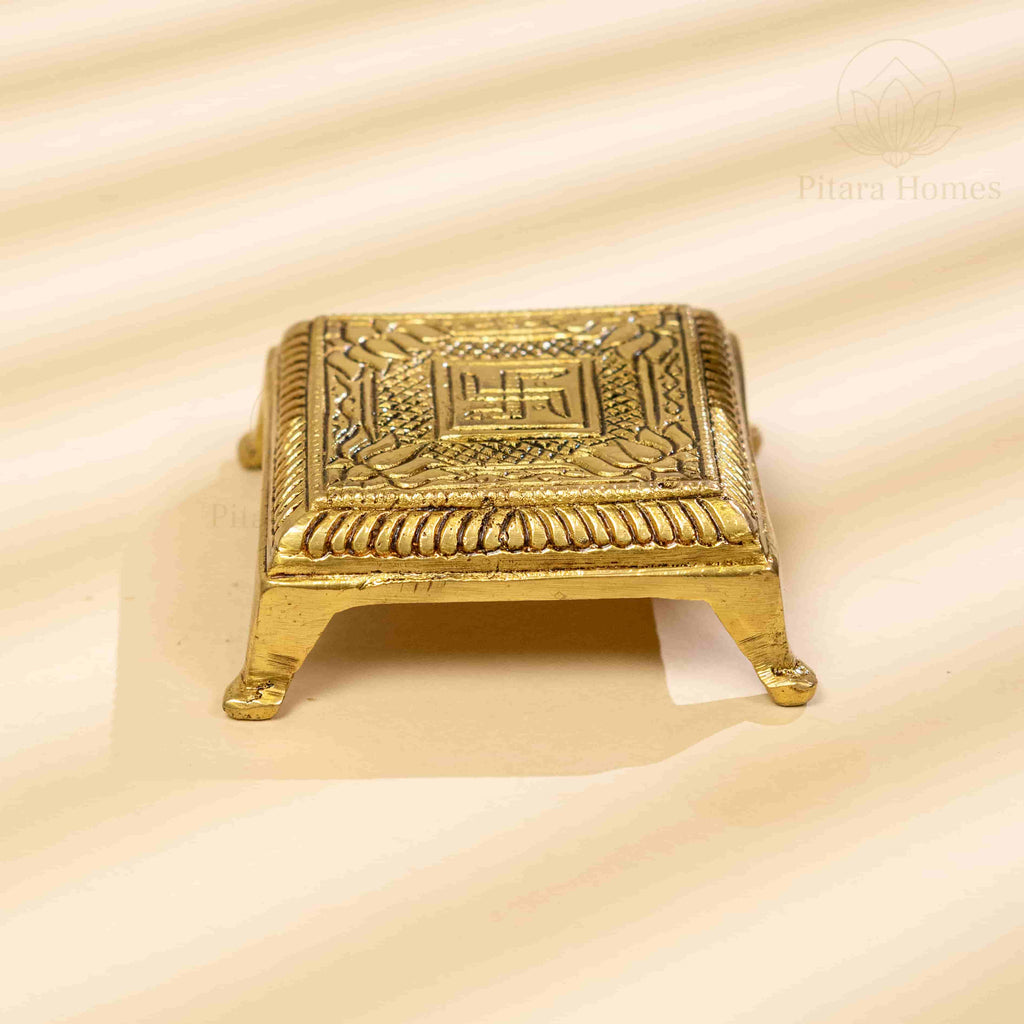 Pure Brass Swastik Chawki