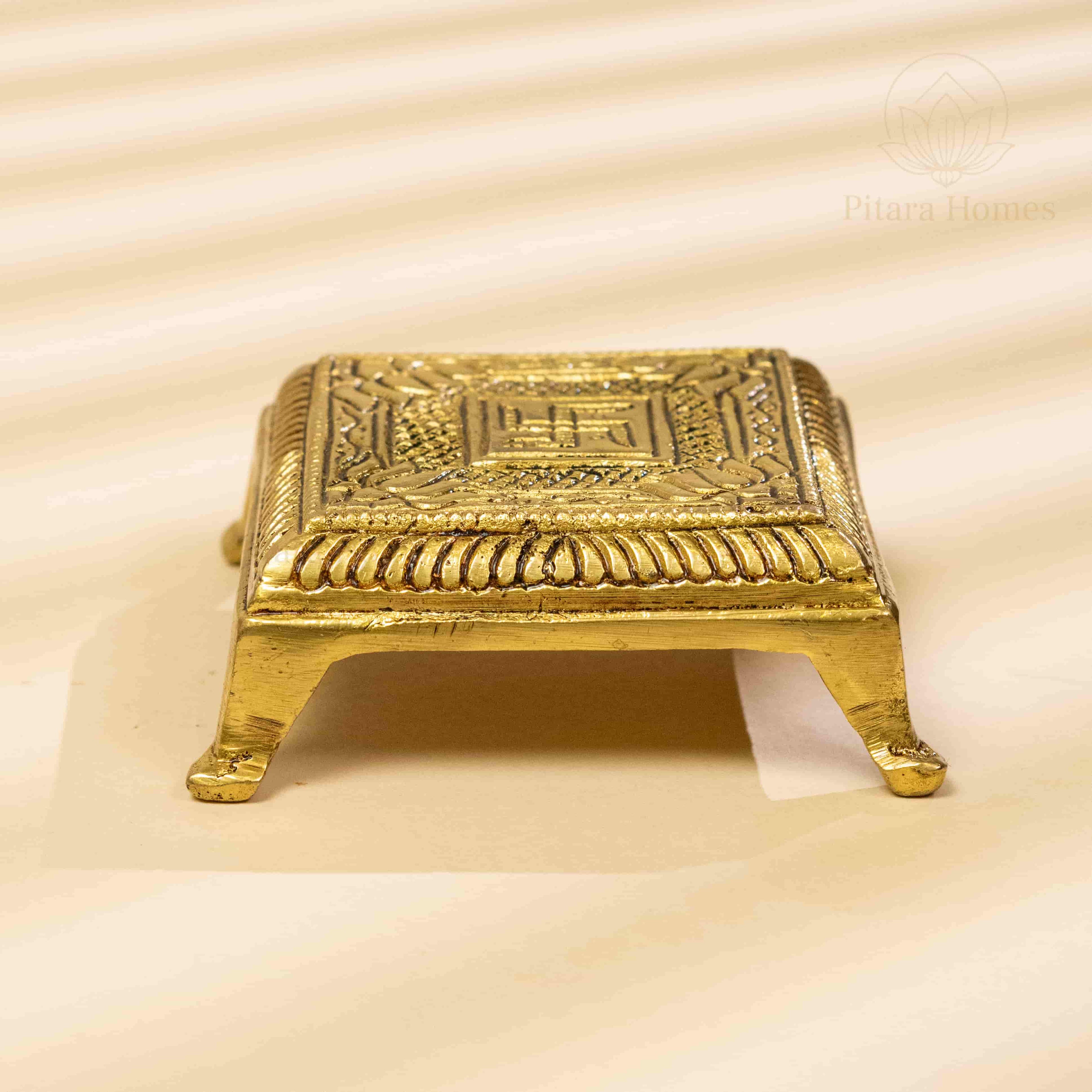 Pure Brass Swastik Chawki