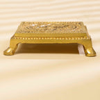 Pure Brass Charan Paduka Chawki