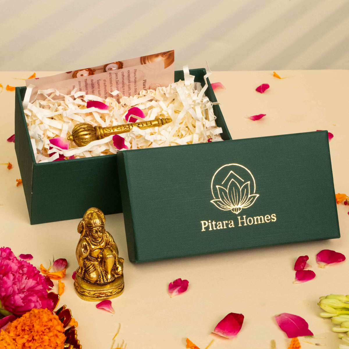 Pure Brass Hanumanji and Gada Gifting