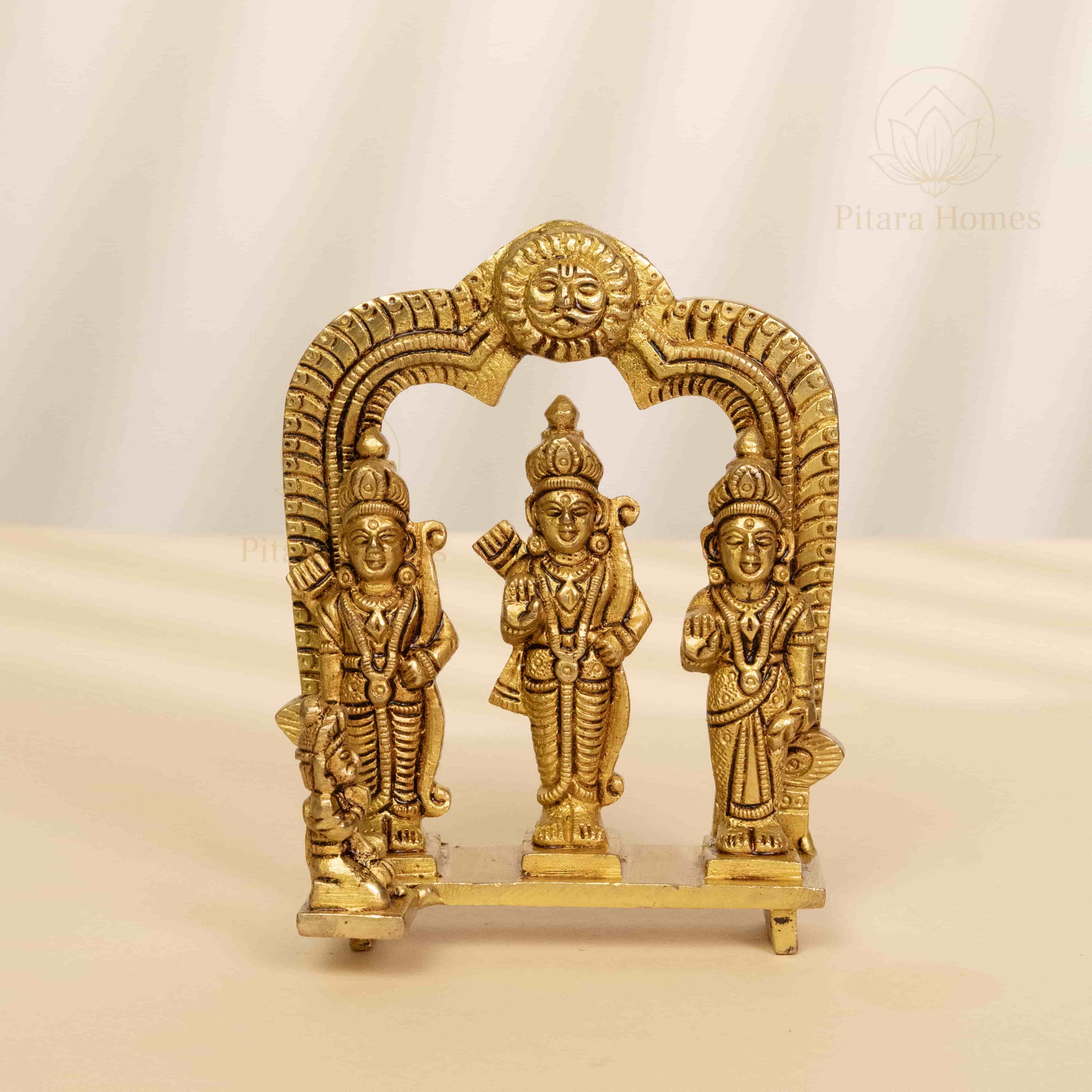 Pure Brass Ram Darbar Idol
