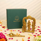 Pure Brass Ram Darbar Idol and Gada Gift Box