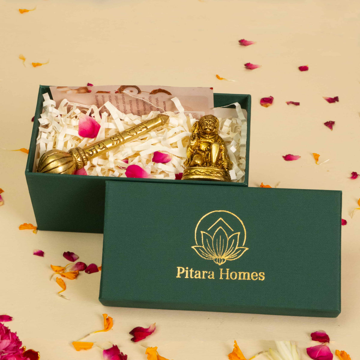 Pure Brass Hanumanji and Gada Gifting