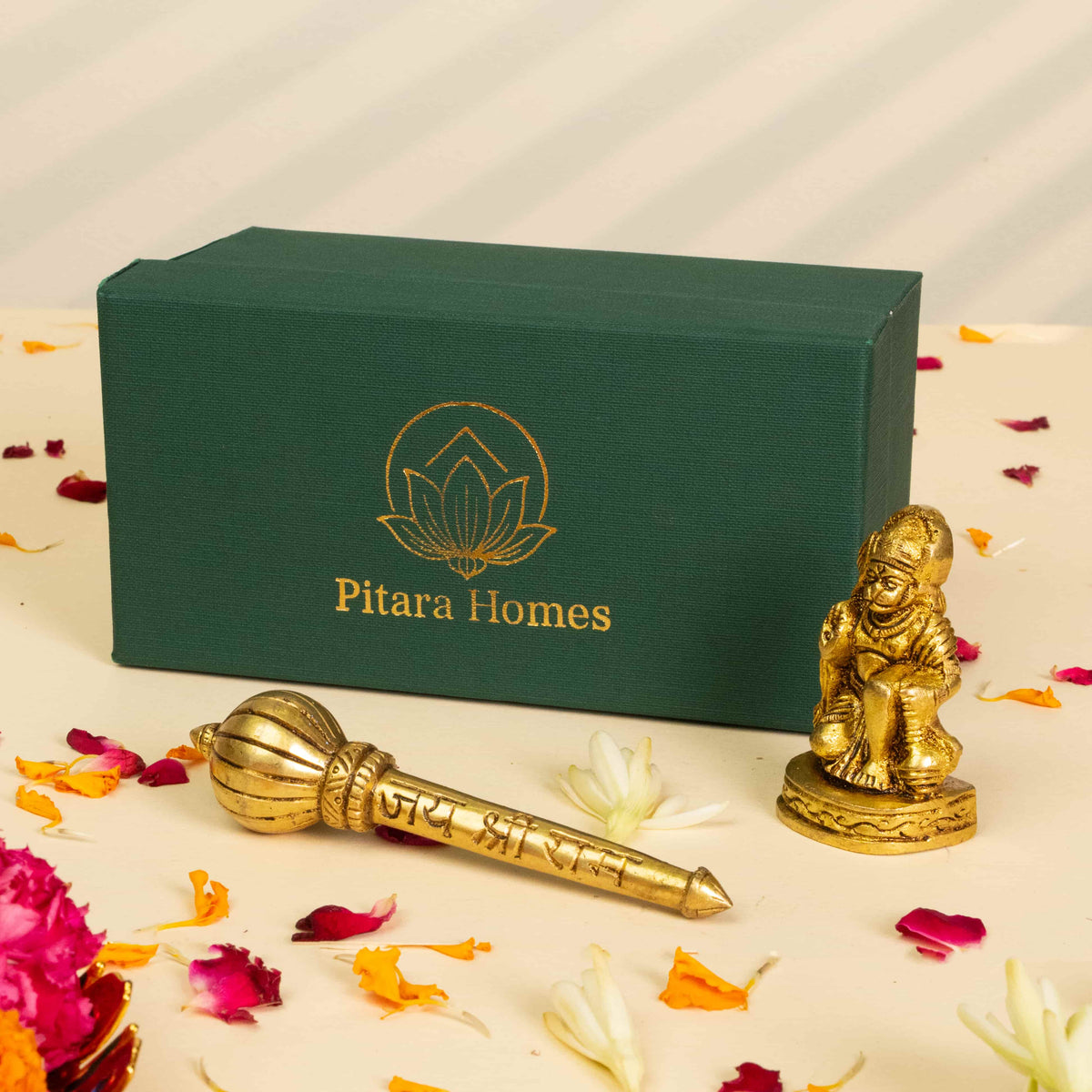Pure Brass Hanumanji and Gada Gifting
