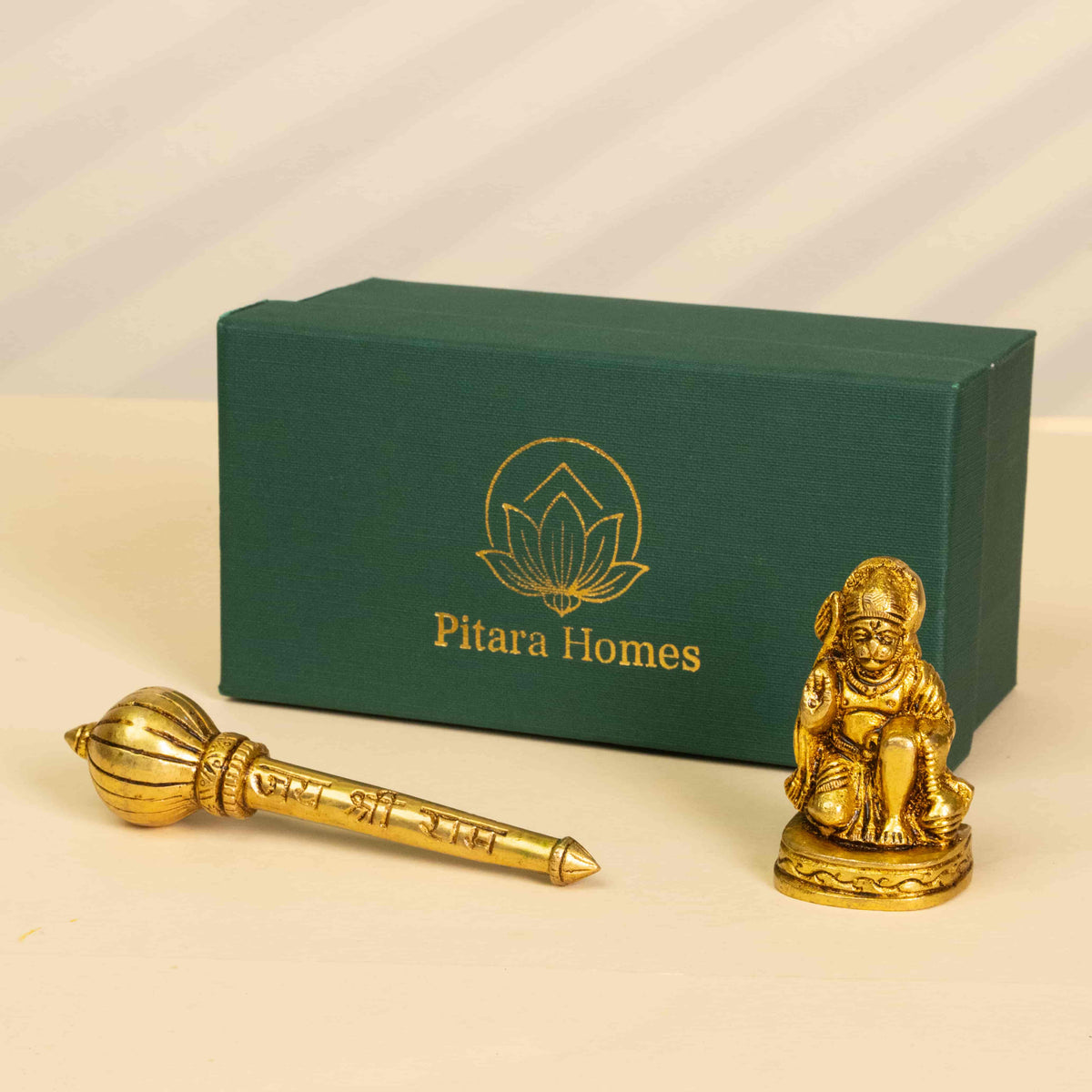 Pure Brass Hanumanji and Gada Gifting