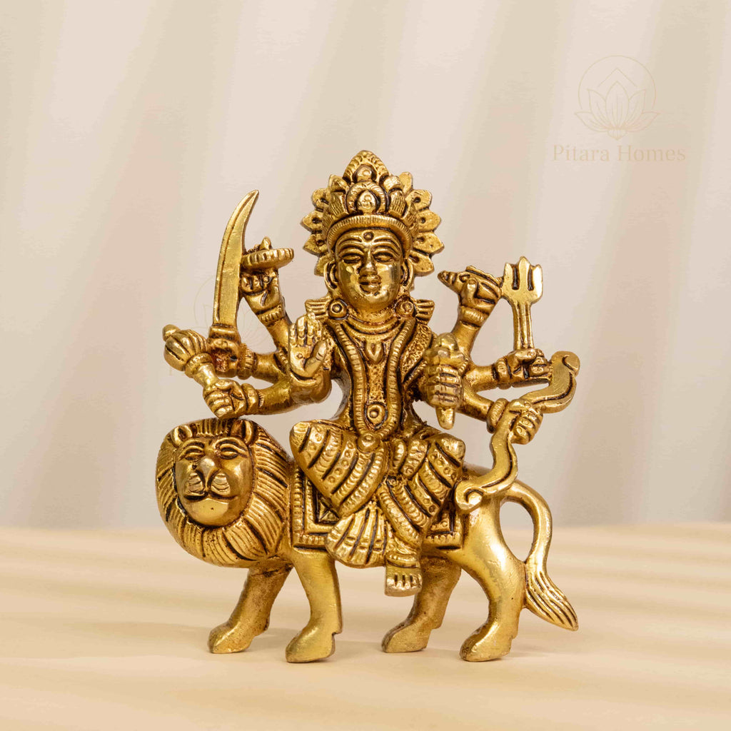Pure Brass Sherawali Maa