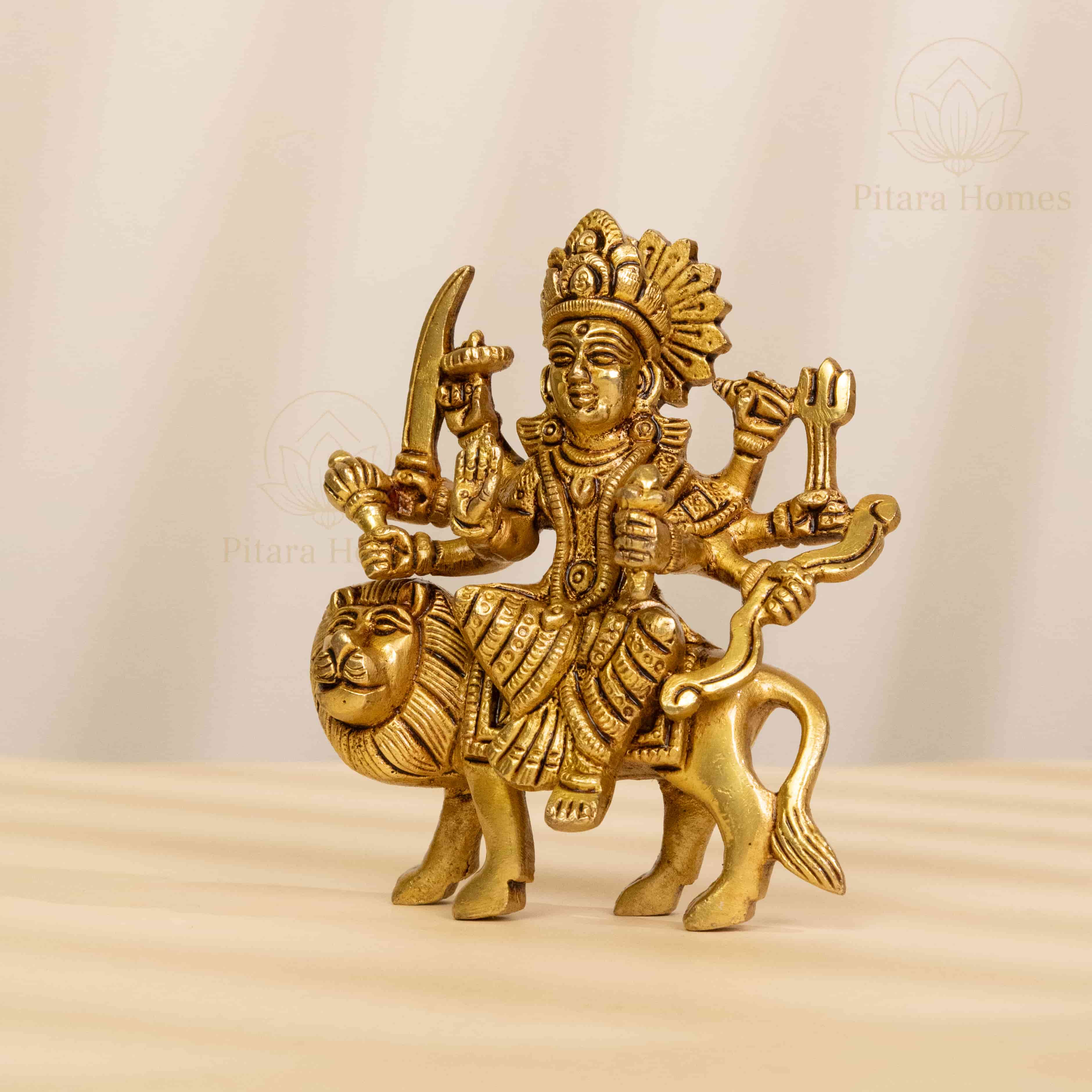 Pure Brass Sherawali Maa