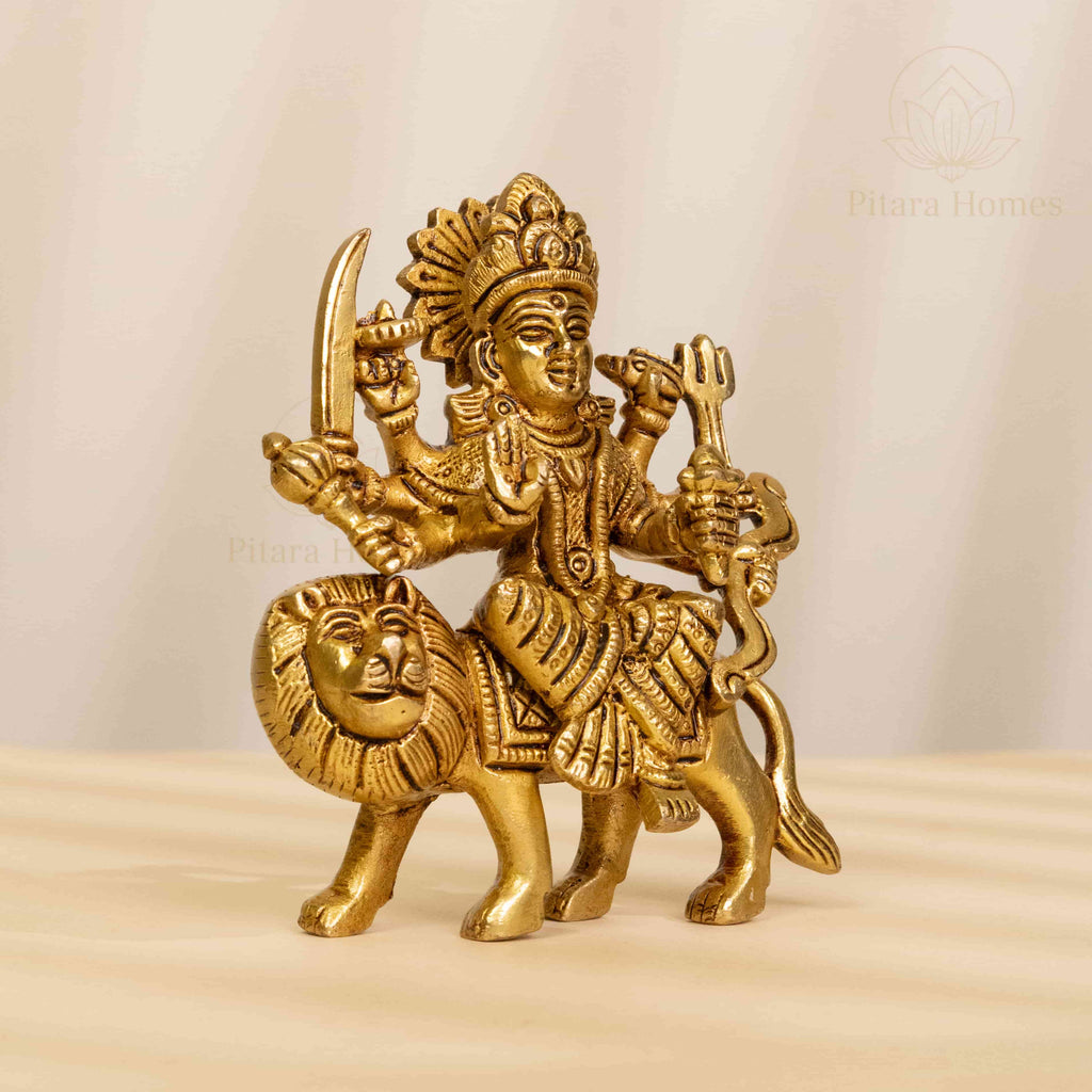 Pure Brass Sherawali Maa