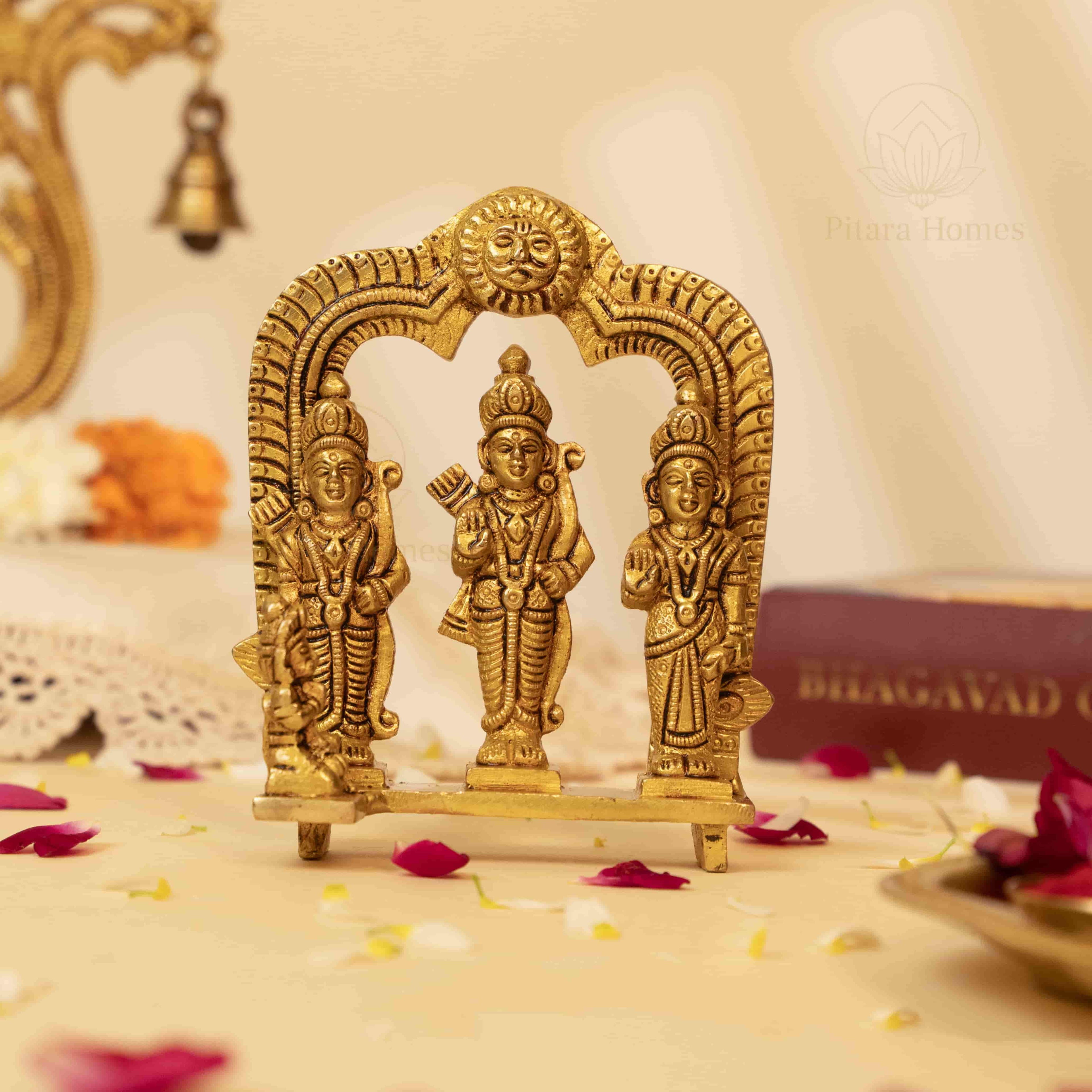 Pure Brass Ram Darbar Idol