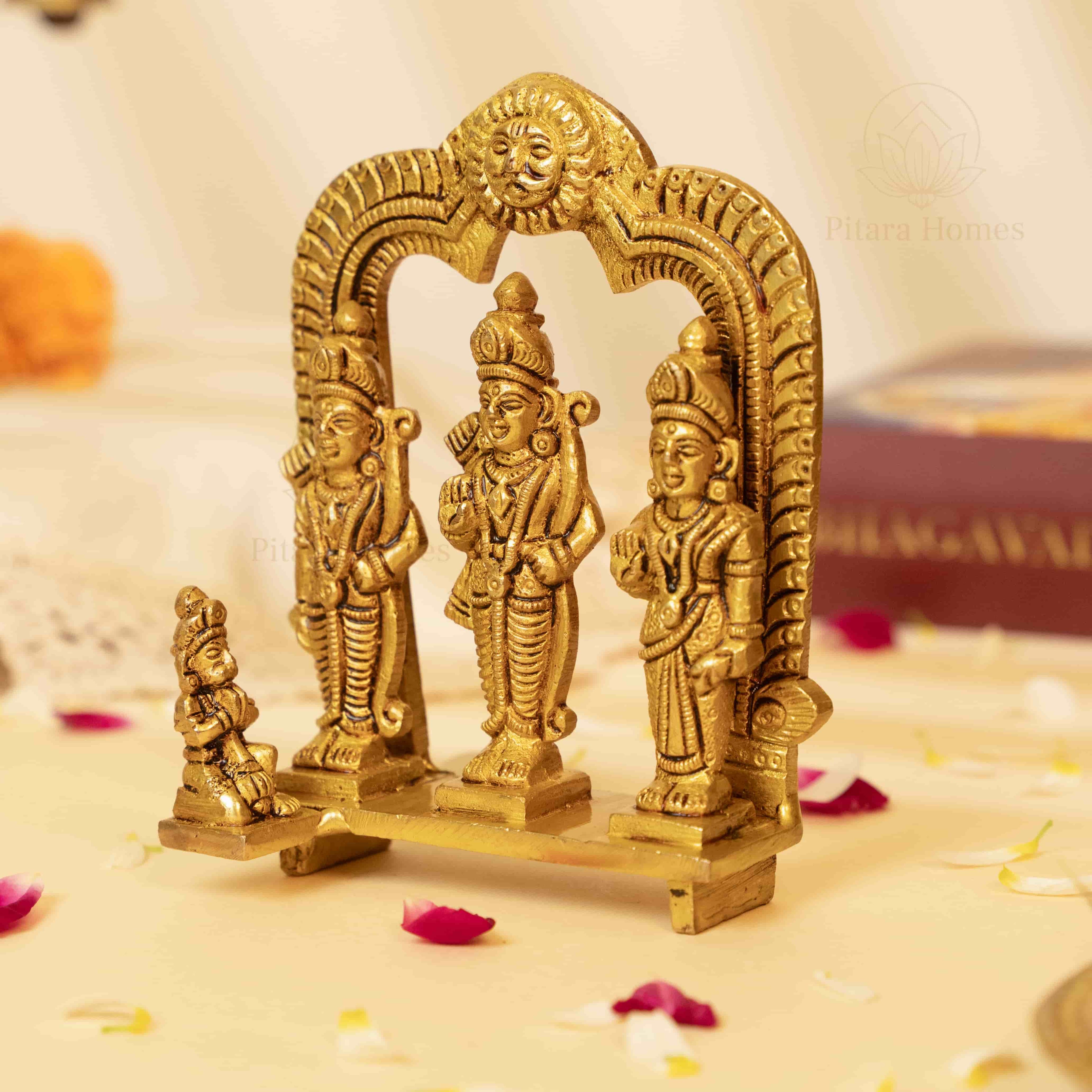 Pure Brass Ram Darbar Idol