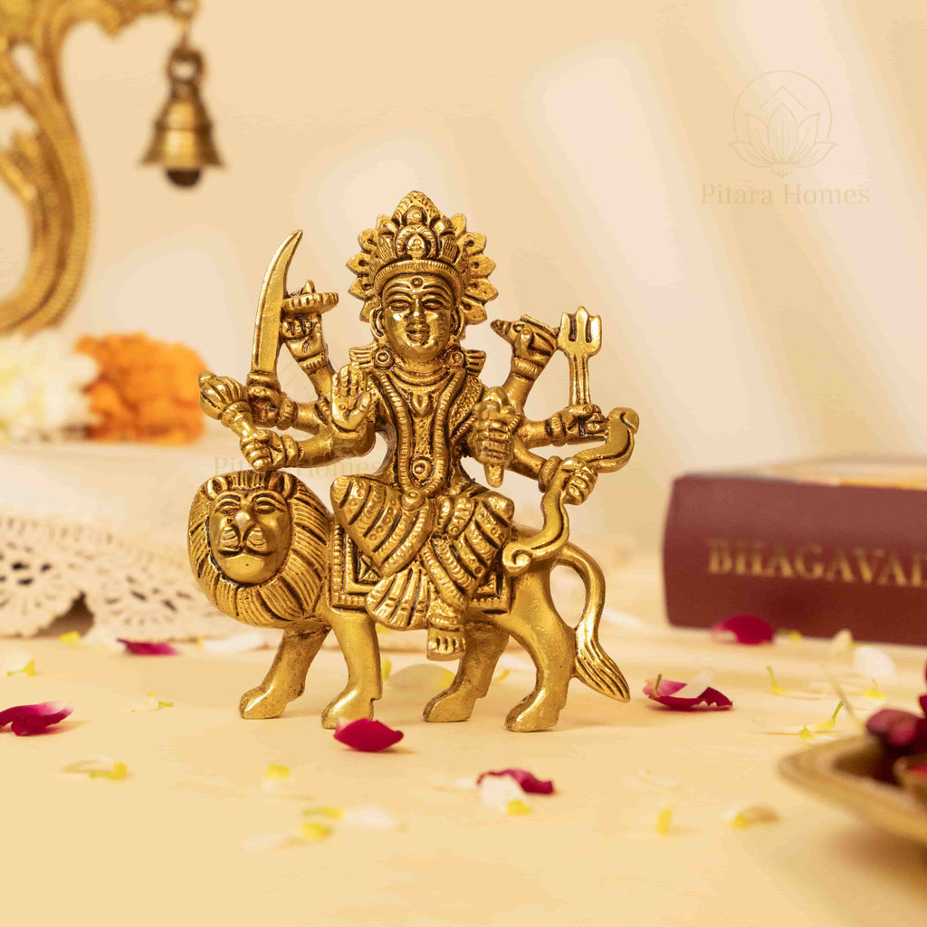 Pure Brass Sherawali Maa