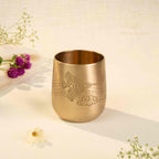 Amber Pakshi Brass Glasses Gift (Set of 6)
