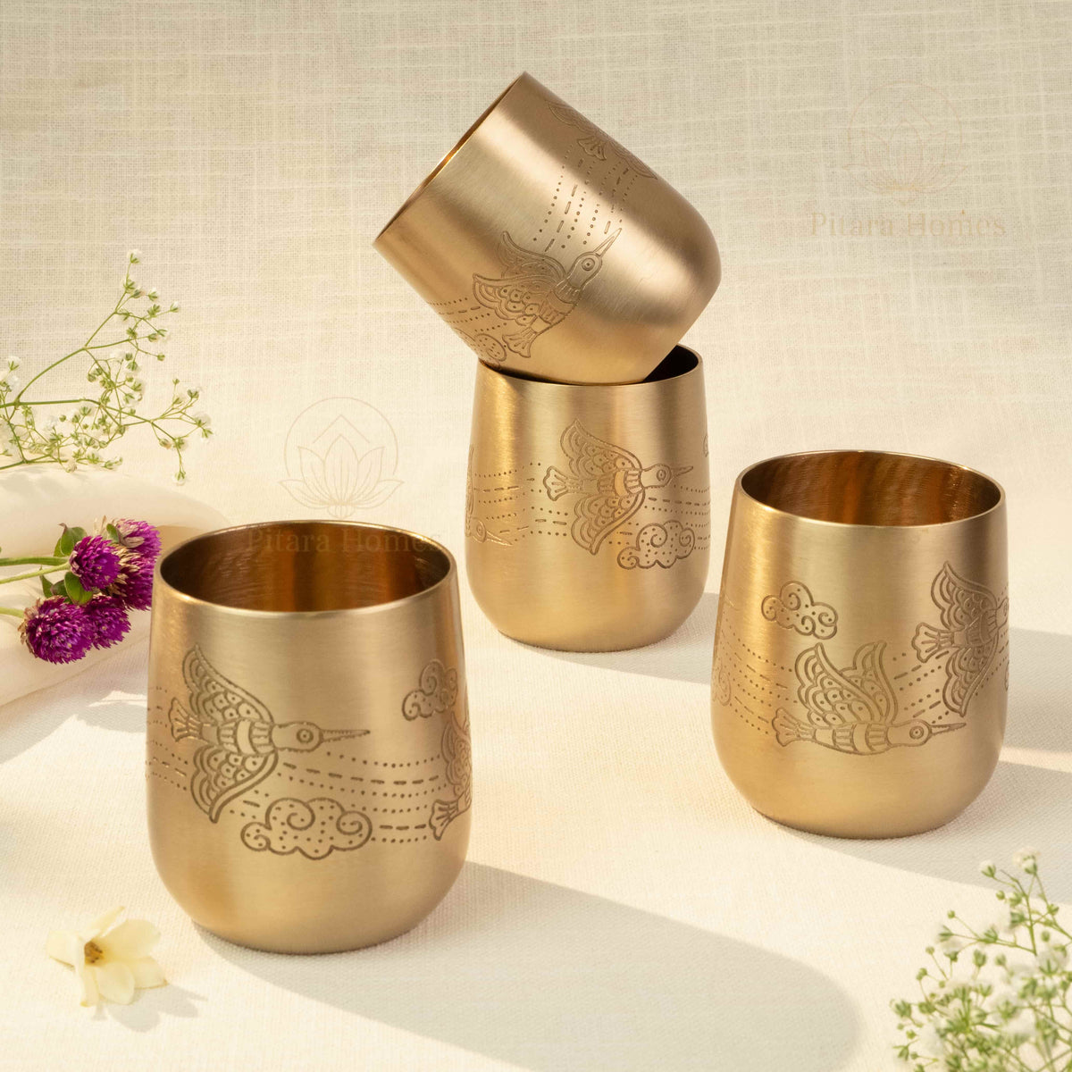 Ambar Pakshi Pure Brass Glass