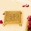 Pure Brass Charan Paduka Chawki