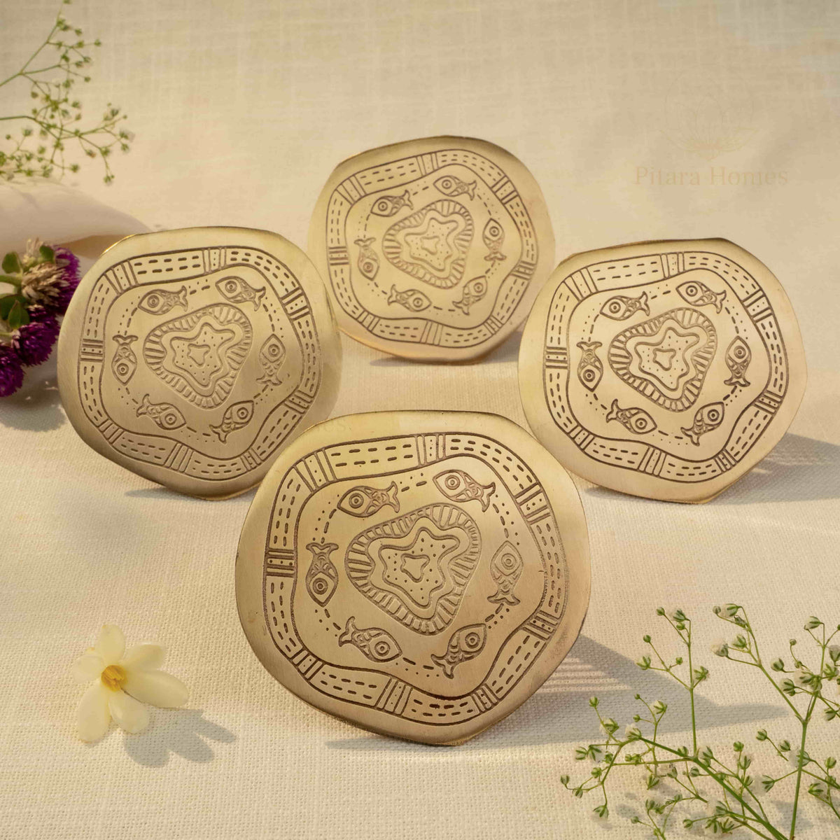 Jal Katha Brass Coaster