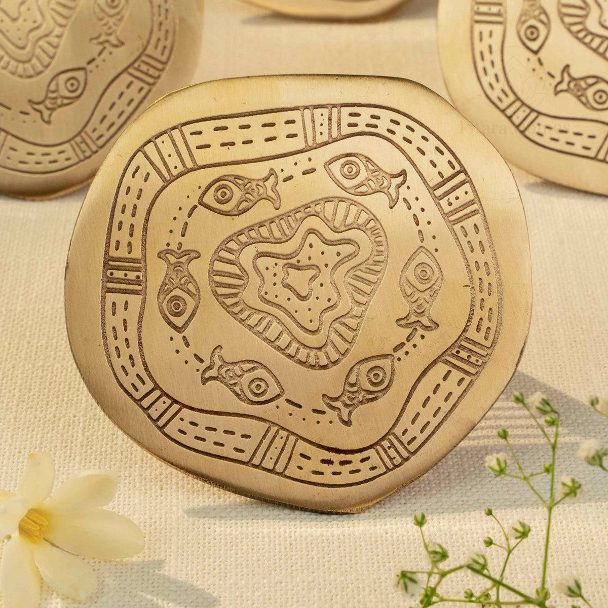 Jal Katha Brass Coaster