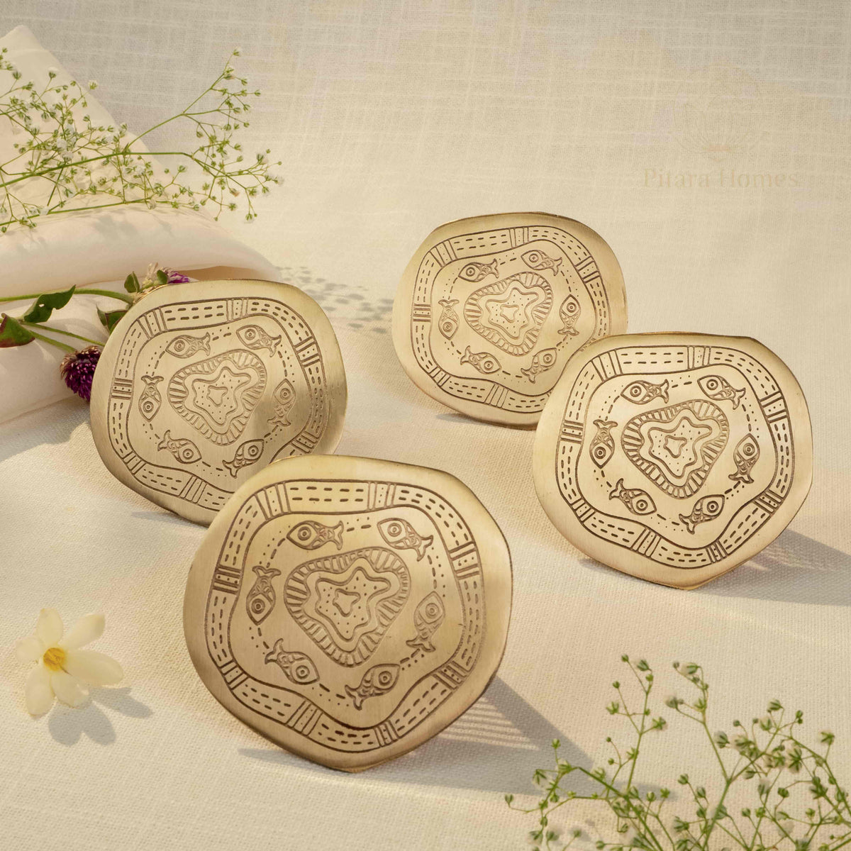 Jal Katha Brass Coaster