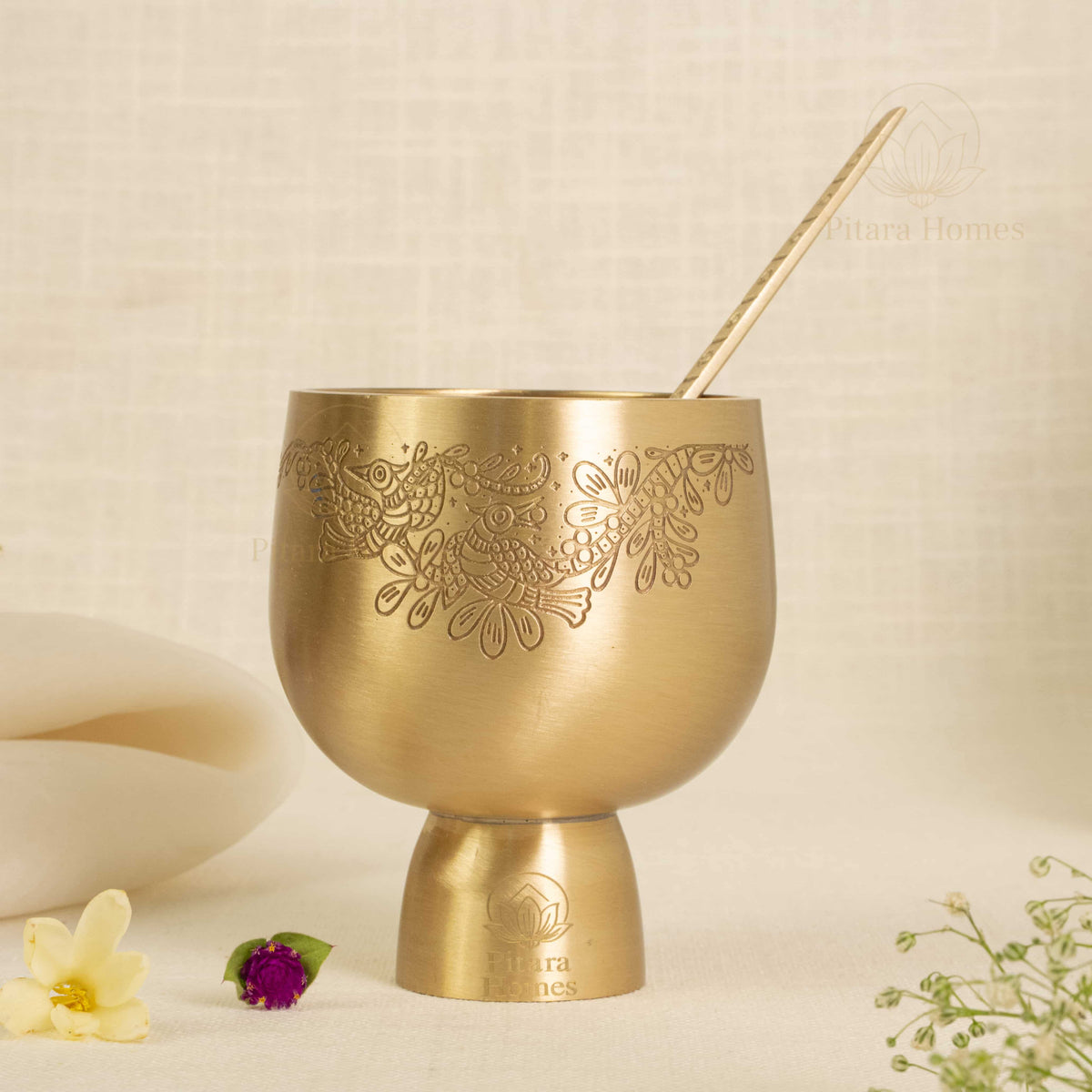 Raat Ki Daawat Brass Dessert Bowl