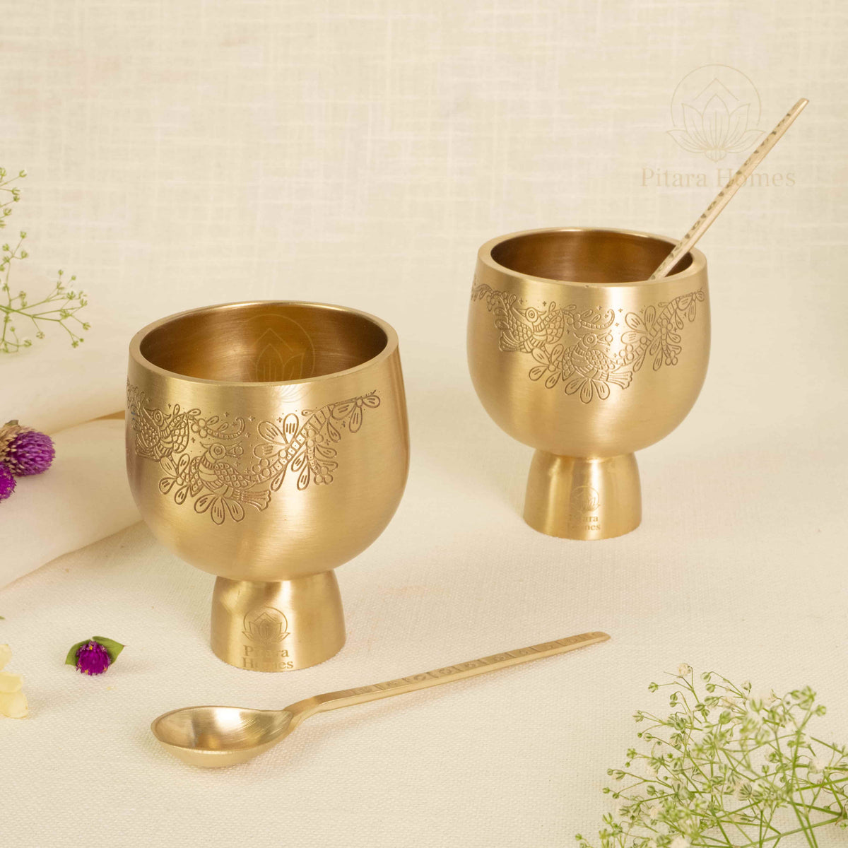 Raat Ki Daawat Brass Dessert Bowl