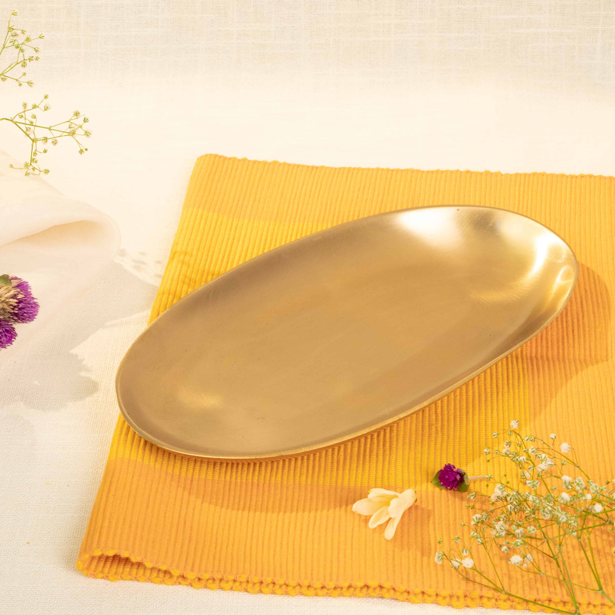 Pushp Pure Kansa/Bronze Platter