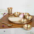 Maharaja Kansa/Bronze 13inch Thali (Set of 8)
