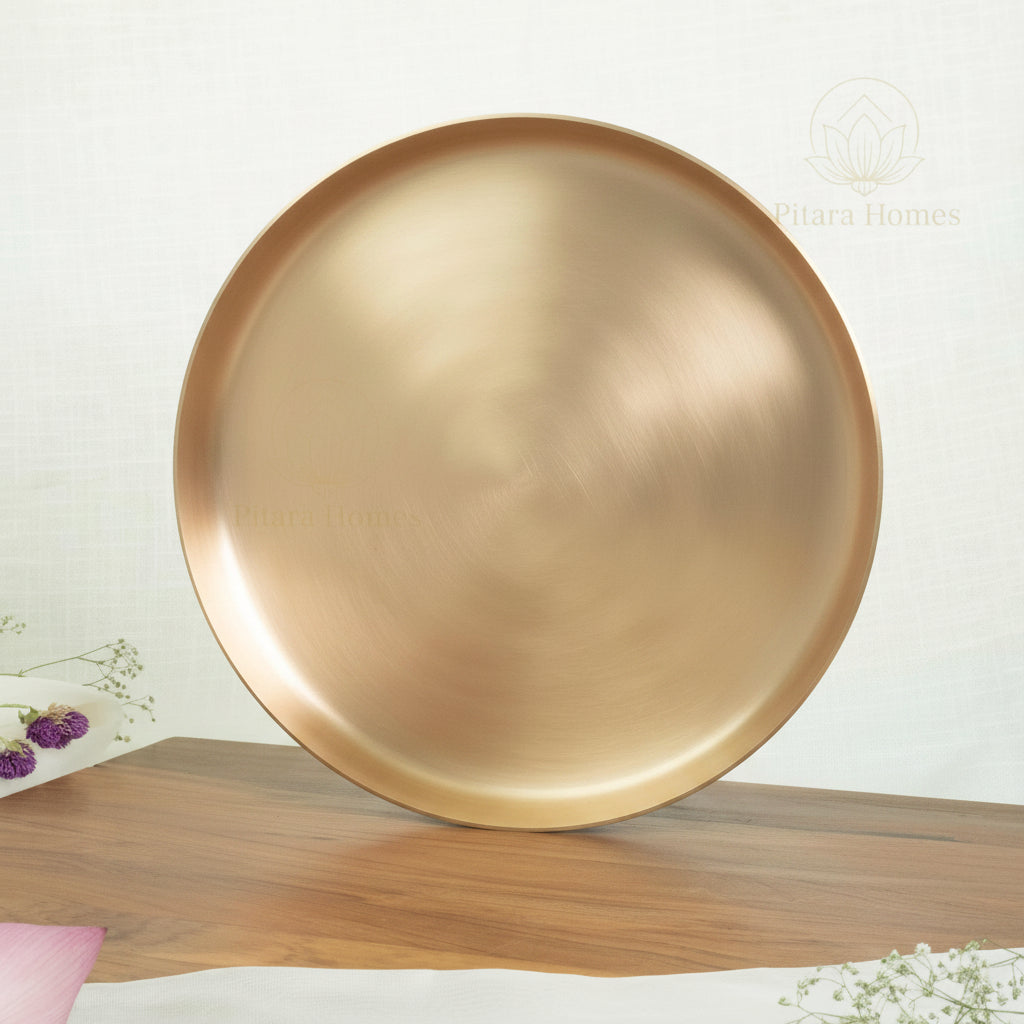 Premium Kansa/Bronze Dinner Thali/Plate