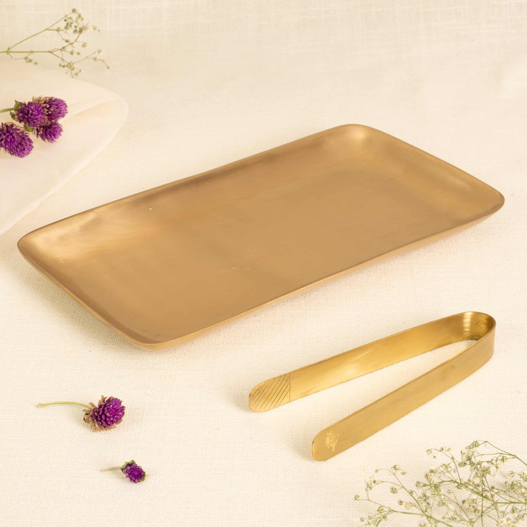 Utsaav Pure Kansa/Bronze Serving Platter