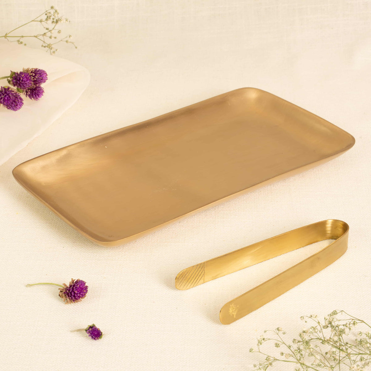 Utsaav Pure Kansa/Bronze Serving Platter