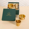 Matte Finish Brass Coffee / Dabara Set South Indian Style