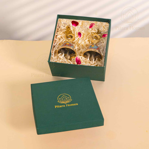 Antique Hanging Bell with Brass Candle